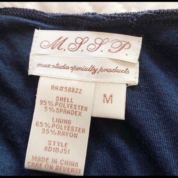 Max Studio Blue Party Dress Size M - Picture 3 of 3